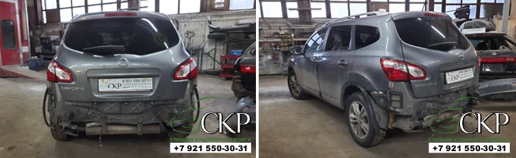 Восстановление кузова Ниссан Кашкай (Nissan Qashqai) в СПб - от компании СКР
