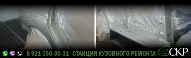 Ремонт правого борта Уаз Патриот в СПб в автосервисе СКР.