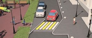 В РФ разрабатывают стандарт по приподнятым пешеходным переходам на дворовых территориях